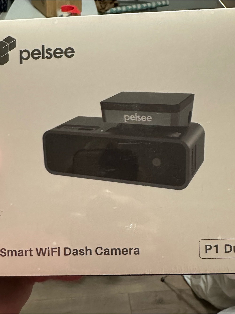 Pelsee Black Dash Cam with Rearview Mirror Mount never used, in cellophane.